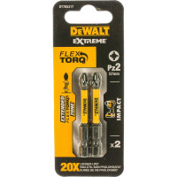 Биты ударные IMPACT Torsion Pz2, 57мм, 2шт. DEWALT DT70531T