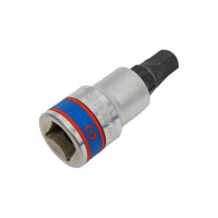 Торцевая пятигранная насадка-бита 1/2", Pentagon, 10мм, L60мм KING TONY 402A10