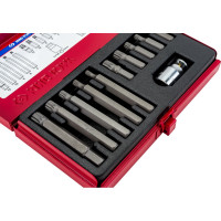 Набор вставок (бит) 10мм, SPLINE М5-М12, 11шт KING TONY 1011MQ