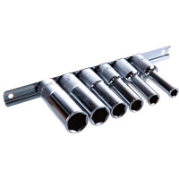 Комплект 6-ти гранных торцевых головок (8-19 мм; 1/2"; 6 шт.) Hans 4601MD