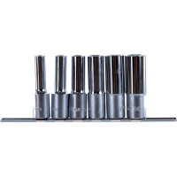 Комплект 6-ти гранных торцевых головок (8-19 мм; 1/2"; 6 шт.) Hans 4601MD