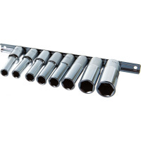 Комплект 6-ти гранных торцевых головок (10-21 мм; 1/2"; 8 шт.) Hans 4608MD