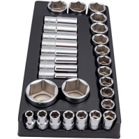 Набор торцевых головок (10-46 мм; 1/2"; 29 шт.) Hans TT-2