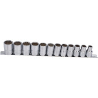 Комплект 12-ти гранных торцевых головок (10-22 мм; 1/2"; 12 шт.) Hans 4602-2M