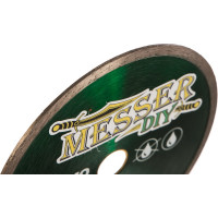 Диск алмазный сплошной по керамограниту (180х22.2 мм) MESSER DIY 03.180.008