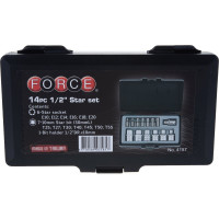 Набор звездочек и головок Е FORCE 4157 1/2