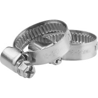 Обжимной хомут из нержавеющей стали MasterProf 16-25 мм, 2 шт ИС.140239