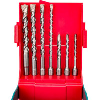 Набор буров по бетону SDS-plus Bionic Pro: 5, 6, 8x110 мм; 6, 8, 10, 12x160 мм Heller 16315