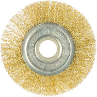 Щетка плоская (125х22.2 мм; латунированная волнистая 0.35 мм) для УШМ Elitech 1820.074700