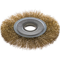 Щетка плоская (125х22.2 мм; латунированная волнистая 0.35 мм) для УШМ Elitech 1820.074700