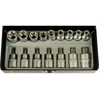 Набор головок 1/2" Е и TORX 16 шт. FORCE 4171
