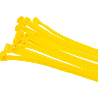 Нейлоновые стяжки FORTISFLEX КСС 8х400 желтый 100 штук 52185