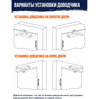 Доводчик НОРА-М №5S до 160 кг графит 5005