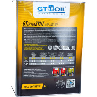 Масло Extra Synt, SAE 5W-40, API SN/CF, 4 л GT OIL 8809059407417