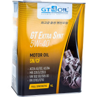 Масло Extra Synt, SAE 5W-40, API SN/CF, 4 л GT OIL 8809059407417