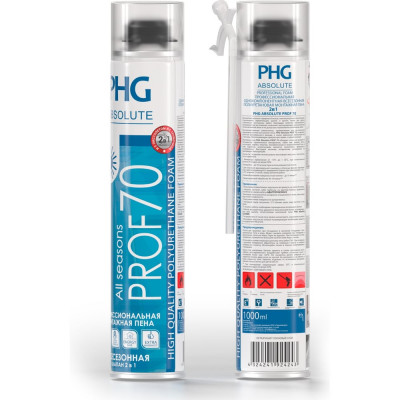 Профессиональная монтажная пена PHG Absolute PROF 70 л 1000 ml 242419