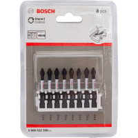 Биты ударные Impact Control (PH2; 50 мм) 8 шт. Bosch 2608522330