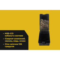Набор сверл по металлу HSS-Co (25 шт; 1-13 мм) Inforce 11-01-327