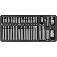 Набор вставок 35 предметов (3/8" DR и 1/2" DR; Hex 4-12 мм; Т20-Т70) Jonnesway S29H4135S