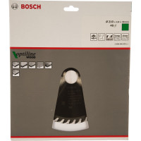 Диск пильный по дереву OPTILINE (210х30 мм; 48T) для ручных циркулярных пил Bosch 2608640623