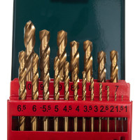 Набор сверл 19 шт. (1-10 мм; HSS-TiN) Metabo 627156000