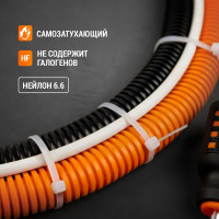 Хомут TDM ELECTRIC 3,6x200 мм, нейлон, белый, 100 шт. SQ0515-0121