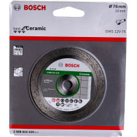 Алмазный отрезной диск по керамике для GWS 10.8 (76х10 мм) Bosch 2608615020