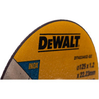 Круг отрезной по металлу INDUSTRIAL (125х22,2 мм) DEWALT DT42340Z