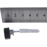 Зеркалодержатель Tech-Krep/Zitar d17мм пластик №9 черный 4шт - пакет 127524