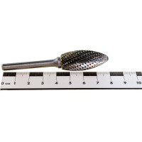 Борфреза твердосплавная тип H форма пламени (16х36 мм; хвостовик 6 мм) MESSER H1636M06