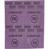 Шкурка шлифовальная Biber Р80 230x280мм на тканевой основе 70624, 10 шт. тов-080361