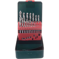 Набор сверл в металлической коробке (19 шт.; 1-10 мм, HSS-G) Metabo 627153000
