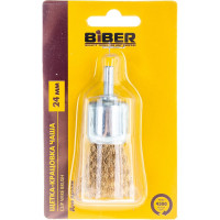 Щетка-крацовка чаша 24 мм для дрели Biber 70992 тов-076226