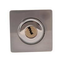 Завёртка с ключом Ренц никель матовый/никель блестящий INBK-K 02 SN/NP