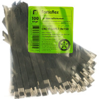 Стальные стяжки с покрытием FORTISFLEX СКС-П 304 7.9х150 74940