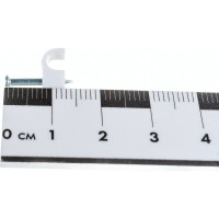 Пластиковая круглая скоба с гвоздем FORTISFLEX СПК 4 50 штук 49457