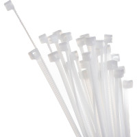 Нейлоновые стяжки FORTISFLEX КСС 3х200 мм белый 100 штук 49394