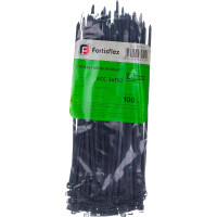 Стяжки нейлоновые FORTISFLEX КСС 3x150 мм, черный 100 шт 49408