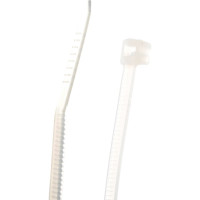 Стяжки FORTISFLEX нейлоновые КСС 3х150 белый уп.100шт 49393