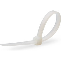 Стяжки FORTISFLEX нейлоновые КСС 5х300 белый уп.100шт 49404