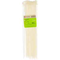 Нейлоновые стяжки FORTISFLEX КСС 4х370 мм белый 100 штук 49400