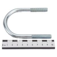 U-образный хомут FORTISFLEX болт оцин. 2 '' М10 100х50 мм 63125