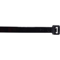 Нейлоновые стяжки FORTISFLEX КСС 8х450 черный 100 штук 50286