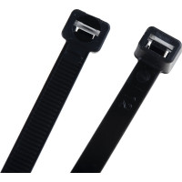 Нейлоновые стяжки FORTISFLEX КСС 8х500 черный 100 штук 50287