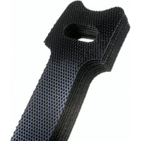 Велькро стяжки FORTISFLEX КСВ 12х135 черный 59294