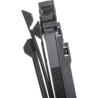 Полиамидные стяжки FORTISFLEX КСУ 9х180 черный 100 штук 53755