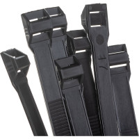 Полиамидные стяжки FORTISFLEX КСУ 9х180 черный 100 штук 53755