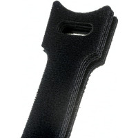 Велькро стяжки FORTISFLEX КСВ 16х210 черный 59468