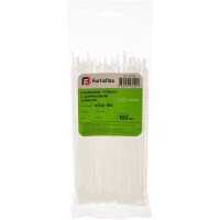 Нейлоновые стяжки FORTISFLEX КСШ 180 белый 100 штук 55818