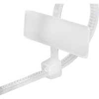 Нейлоновые маркировочные стяжки FORTISFLEX КСМ 3х100 белый 100 штук 55810